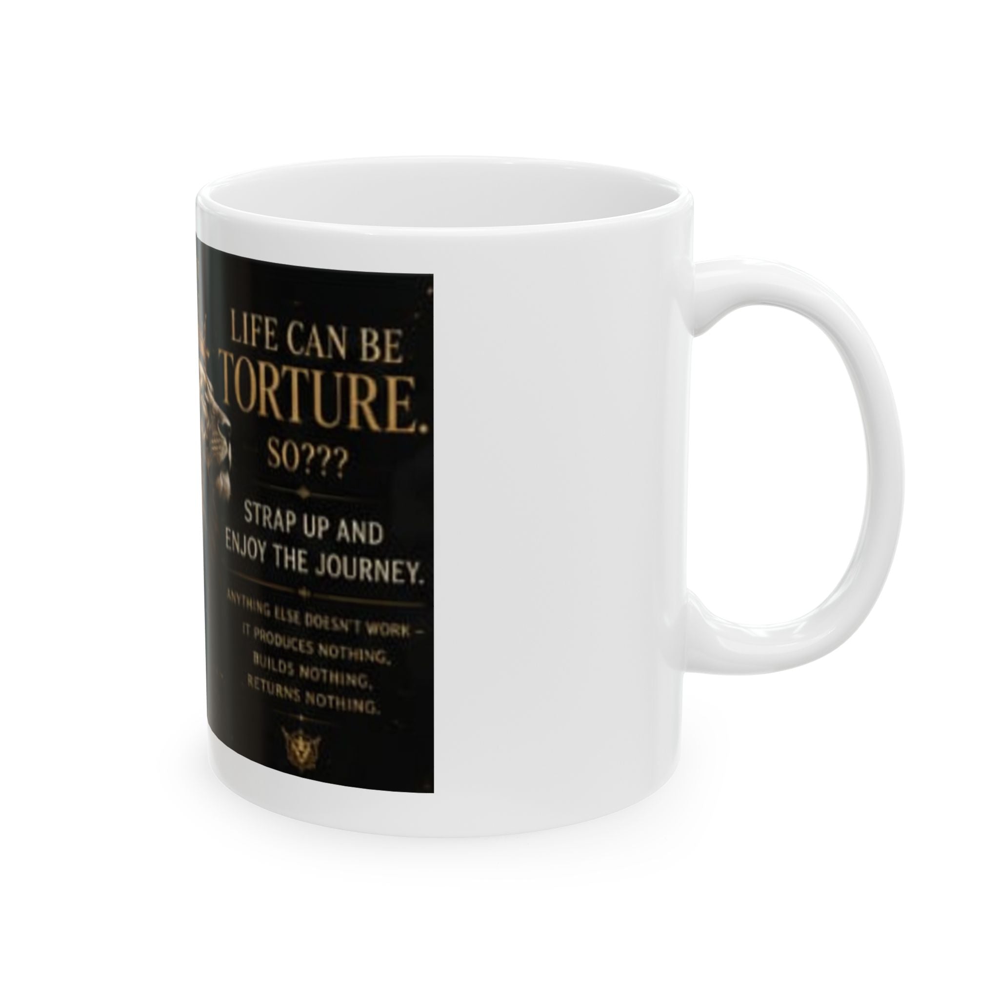 Lion Crown Motivational Ceramic Mug — "Empire Mindset" Inspirational Coffee Cup (11oz, 15oz)