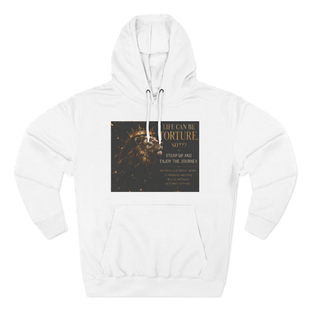Fortune Spark Graphic Hoodie — "Life Can Be Your Fortune" Motivational Pullover