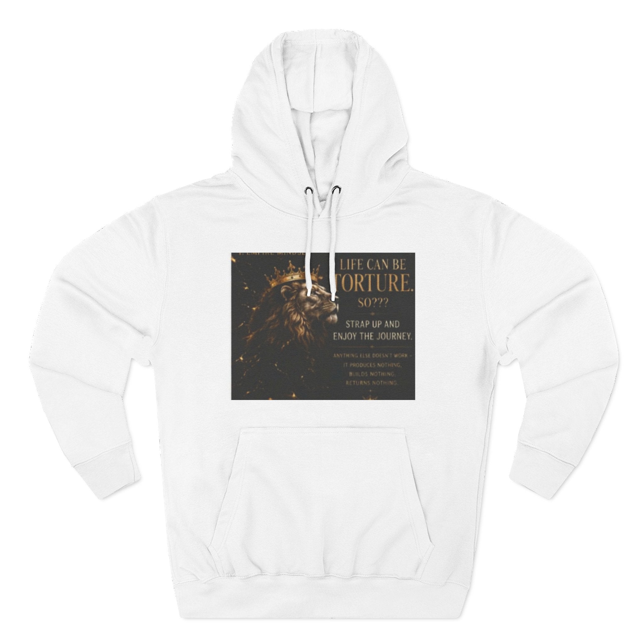 Fortune Spark Graphic Hoodie — "Life Can Be Your Fortune" Motivational Pullover
