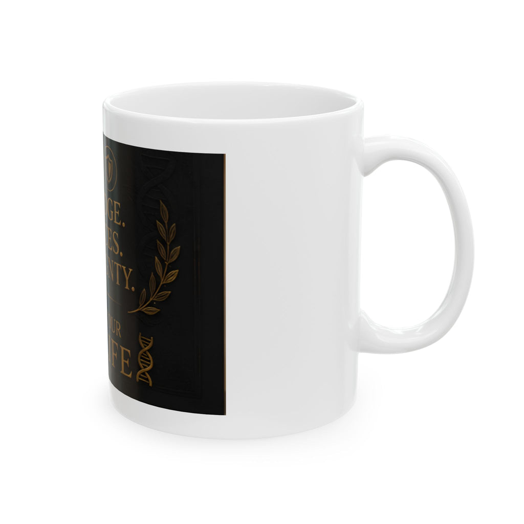 Mug — "Knowledge. Resources. Sovereignty. Tools to Your Best Life" Ceramic Coffee Cup