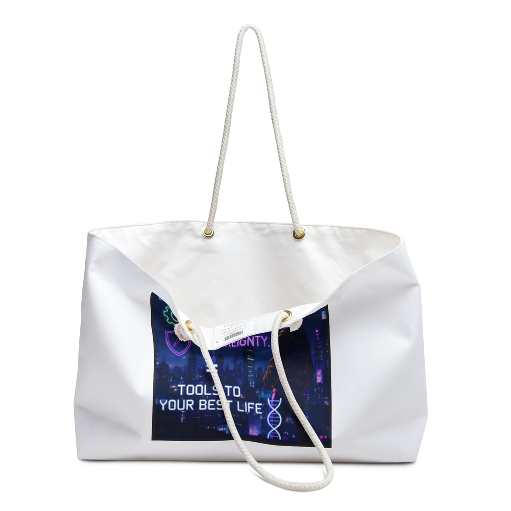 Weekender Bag — Knowledge • Resources • Sovereignty Travel Tote (Tools to Your Best Life)