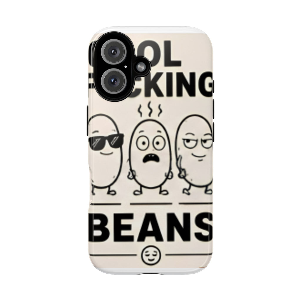 Phone Case — "Cool F*cking Beans" Funny Cartoon Beans Protective Cover