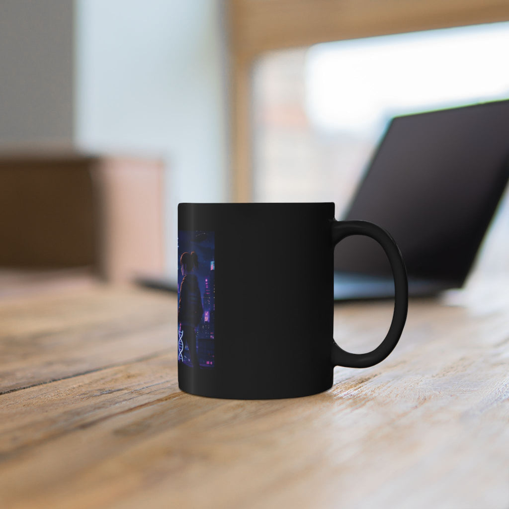 Empowerment Mug — "Knowledge. Resources. Sovereignty." Cyberpunk Coffee Cup (11oz/15oz)