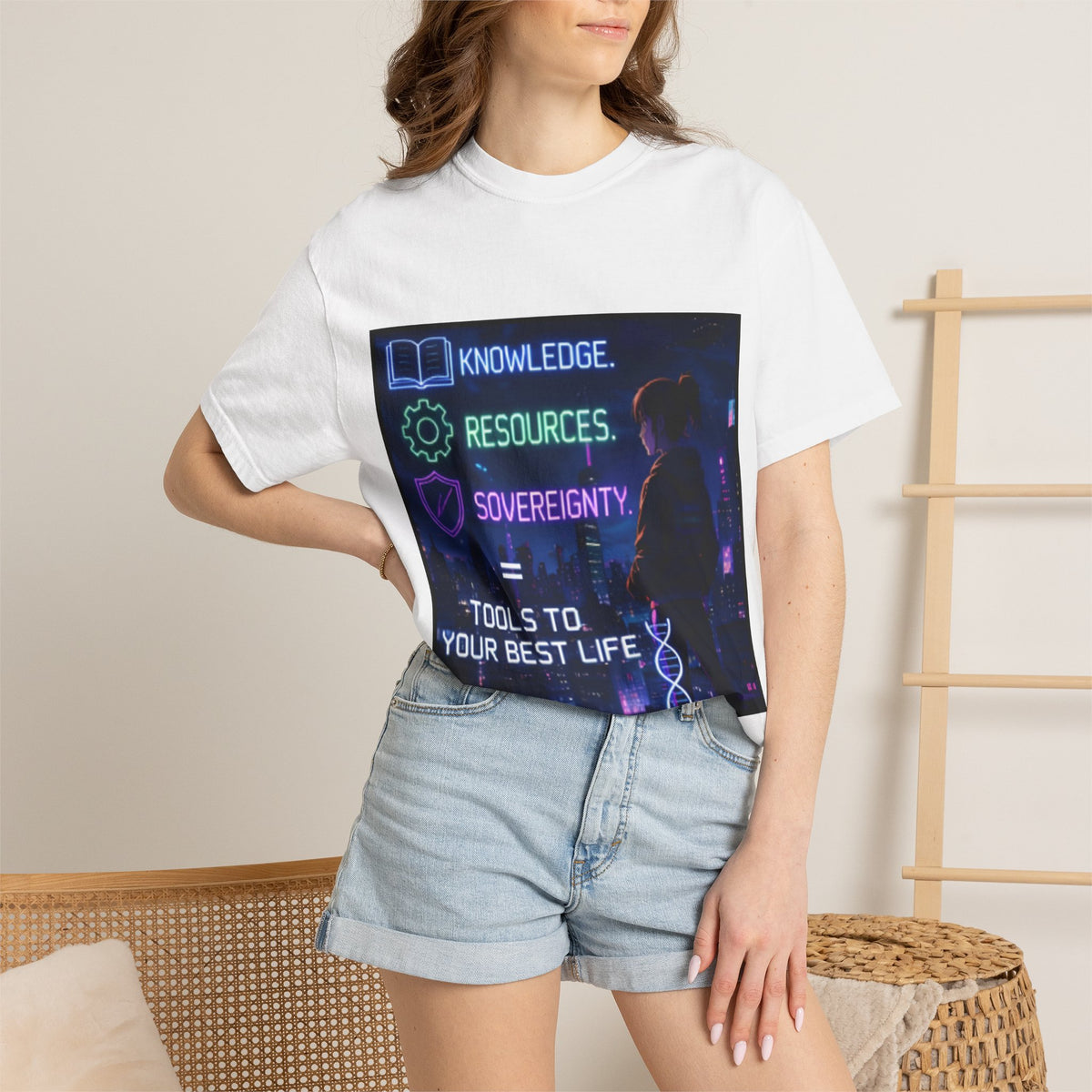Tools to Your Best Life T-Shirt — Knowledge, Resources, Sovereignty Graphic Tee