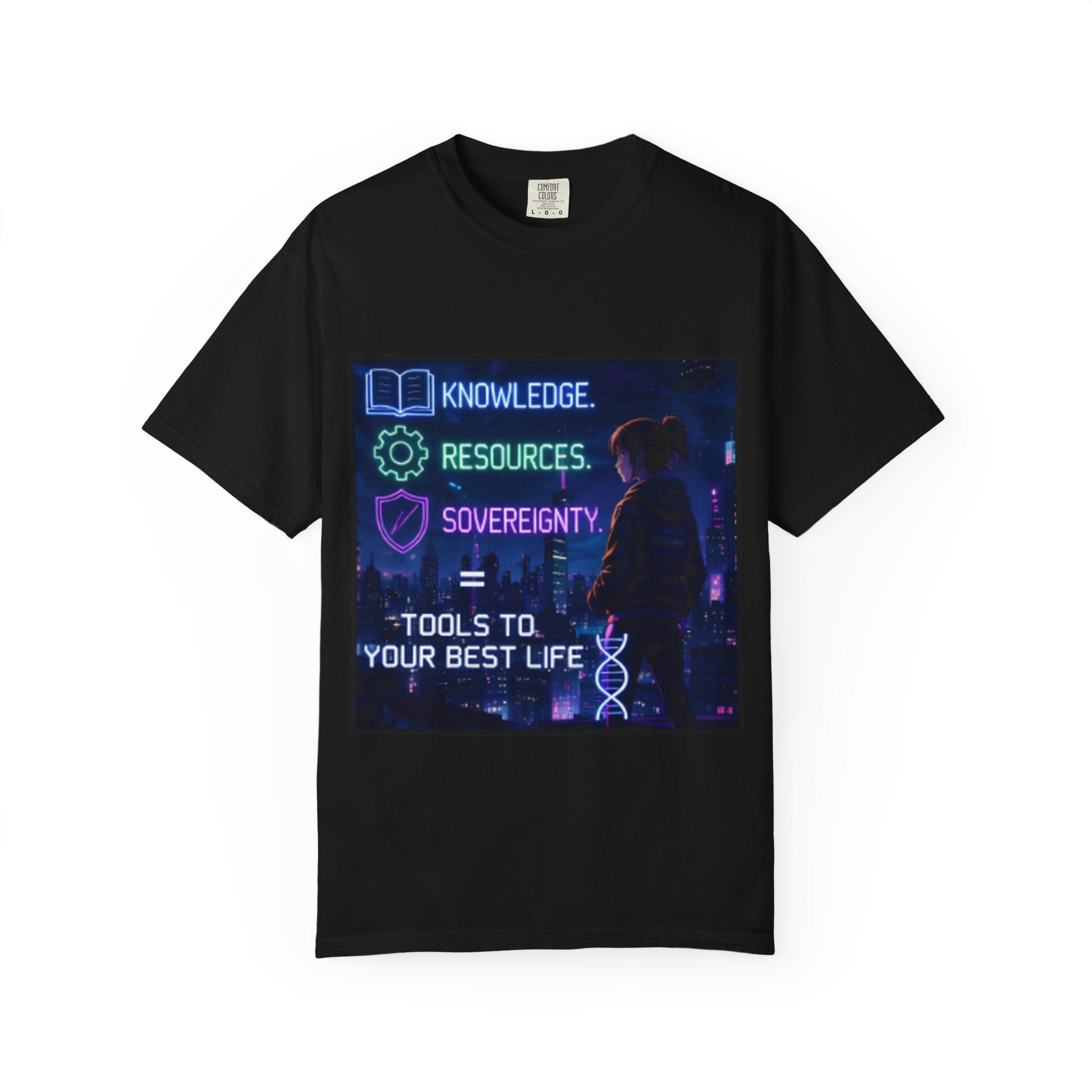 Tools to Your Best Life T-Shirt — Knowledge, Resources, Sovereignty Graphic Tee