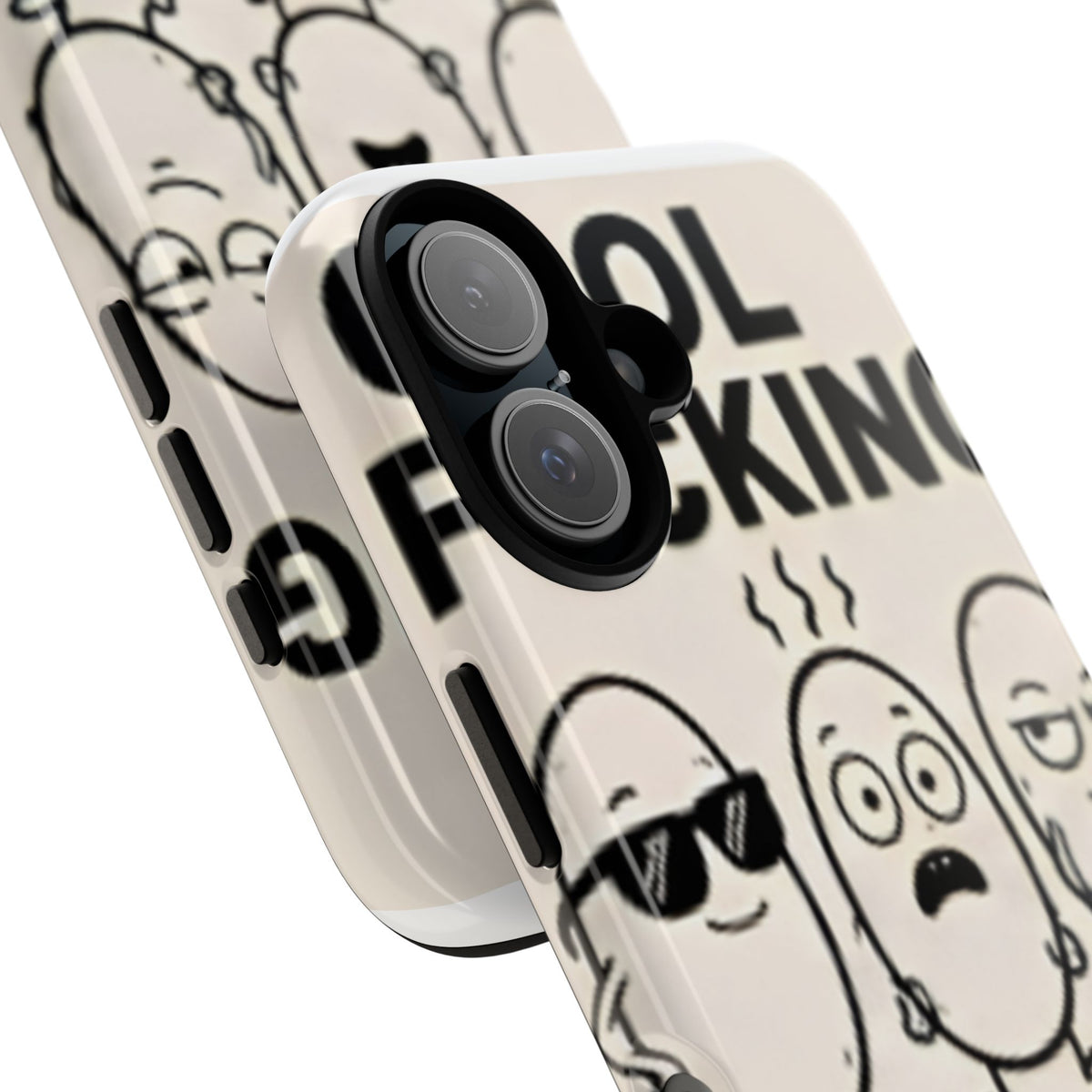 Phone Case — "Cool F*cking Beans" Funny Cartoon Beans Protective Cover