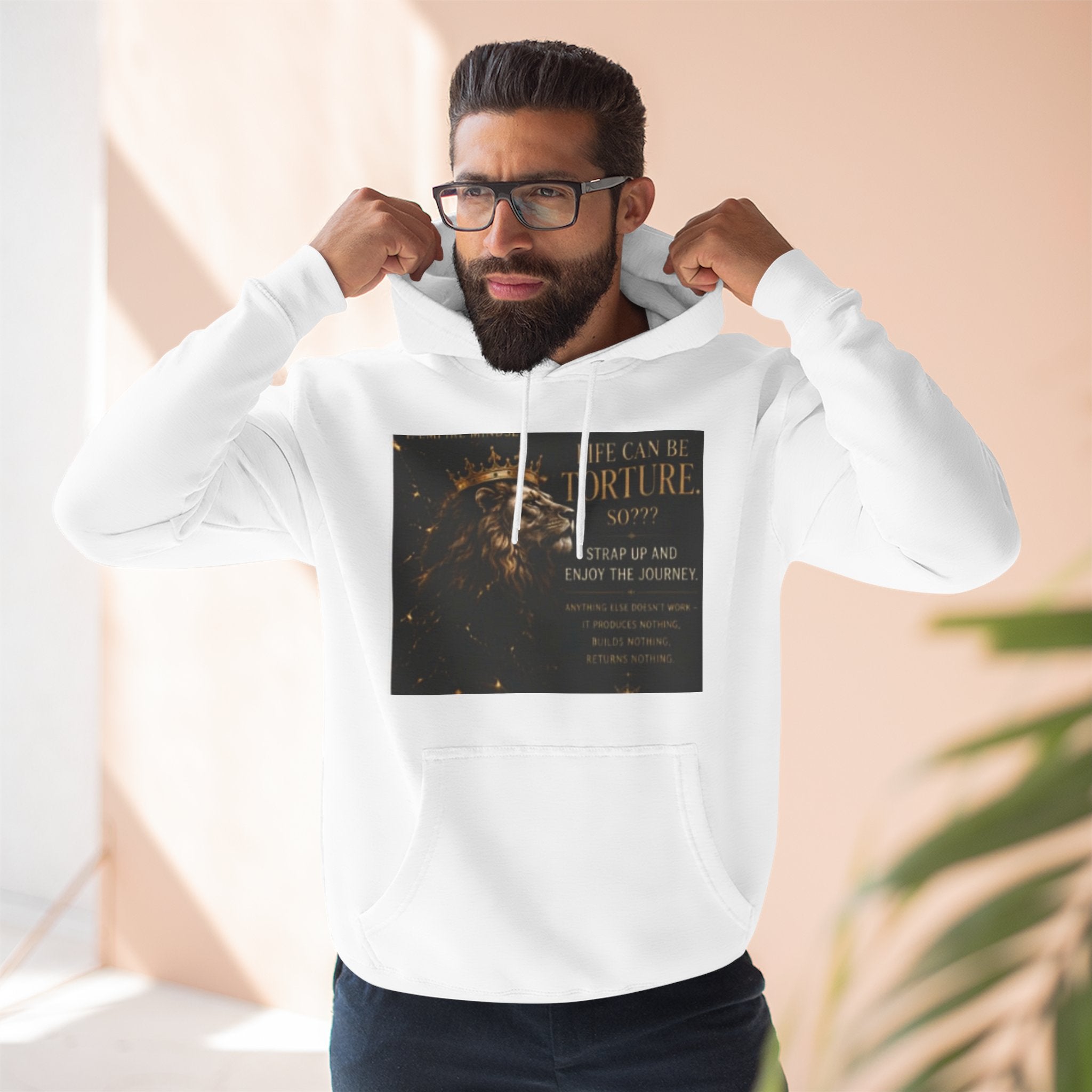 Fortune Spark Graphic Hoodie — "Life Can Be Your Fortune" Motivational Pullover