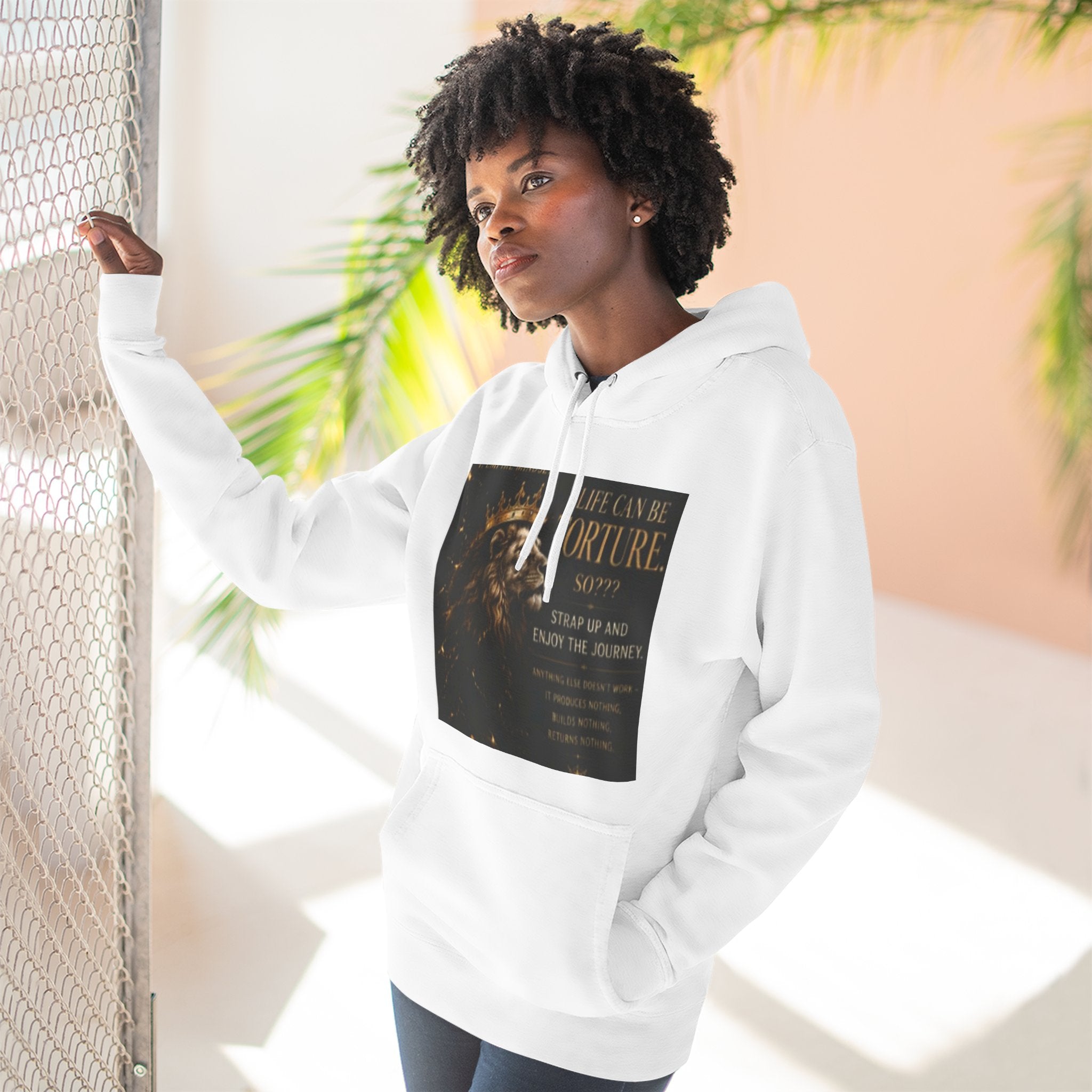 Fortune Spark Graphic Hoodie — "Life Can Be Your Fortune" Motivational Pullover