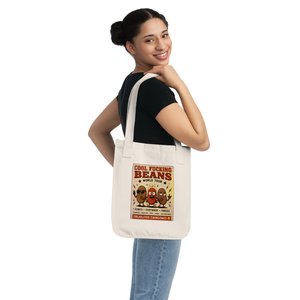 Tote Bag — "Cool Fucking Beans" Vintage Cartoon Canvas Tote