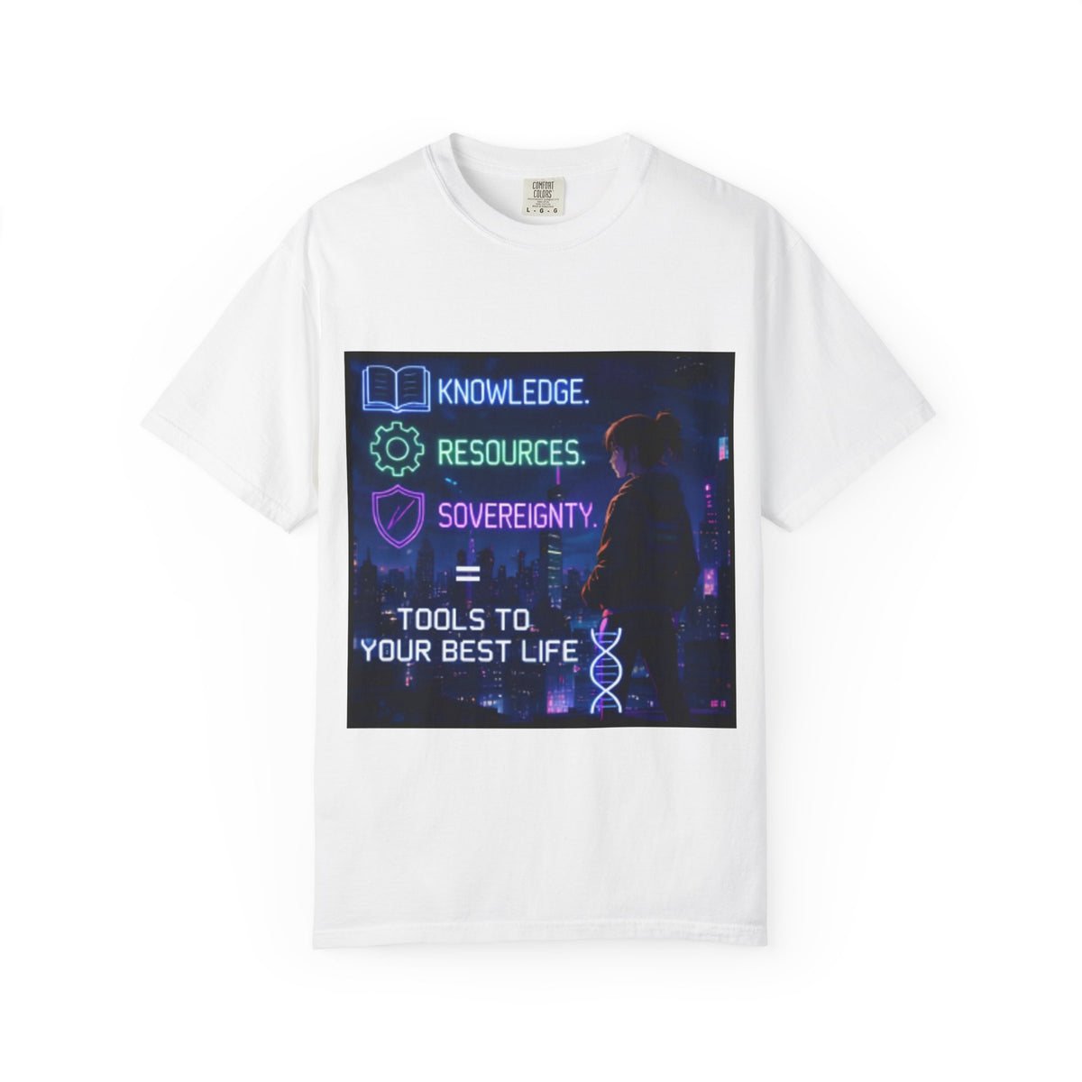 Tools to Your Best Life T-Shirt — Knowledge, Resources, Sovereignty Graphic Tee
